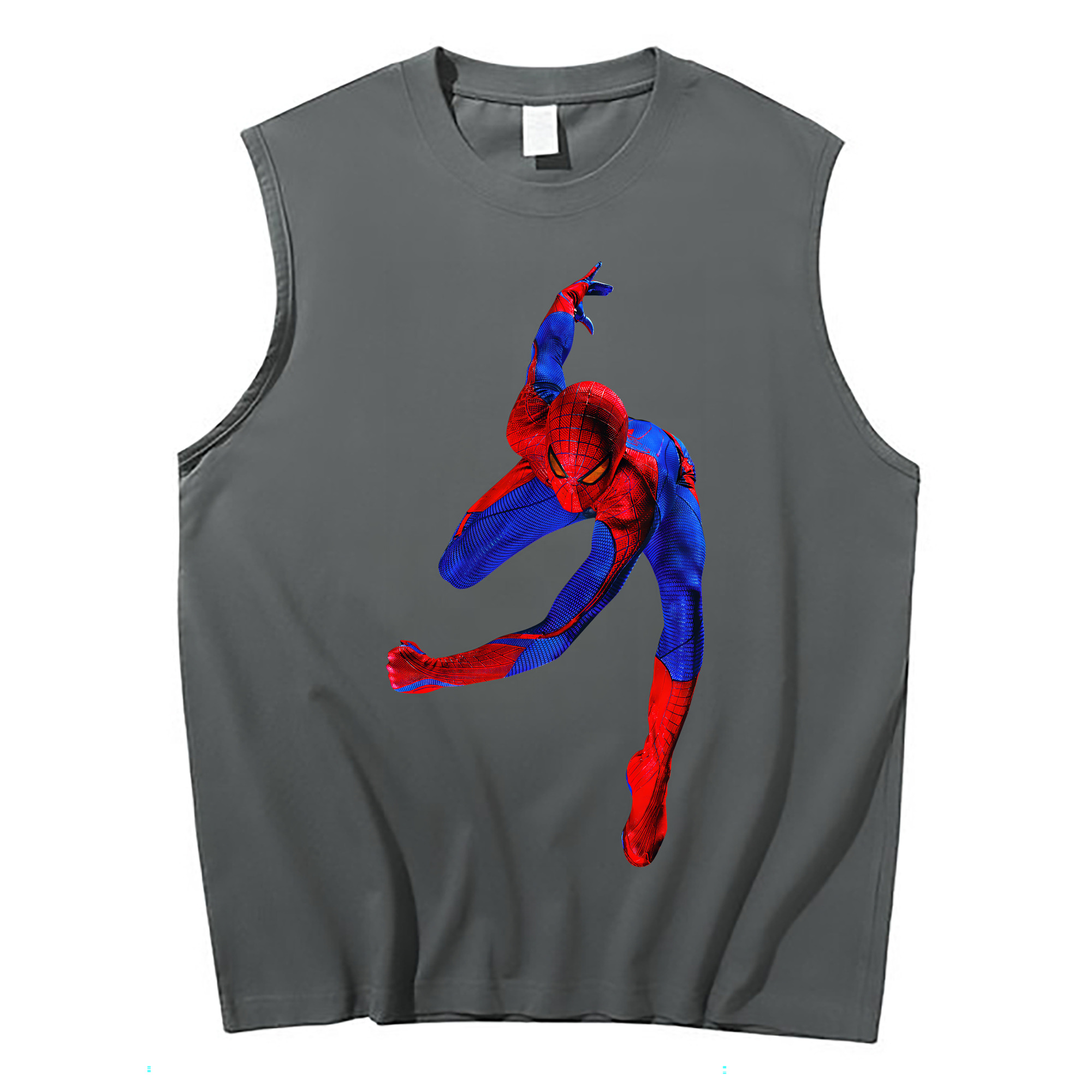 （画像用） Spider Man スパイダーマン コットン100％タンクトップ（フロントプリント）